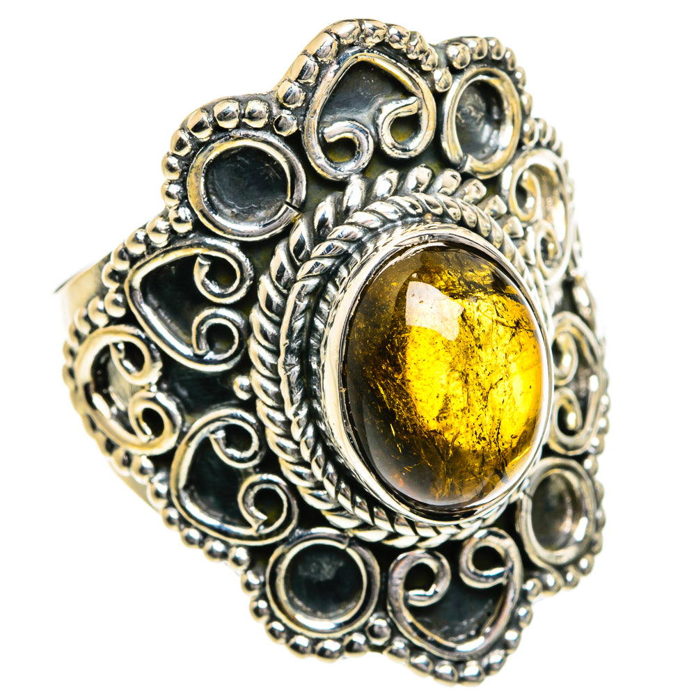 Baltic Amber Rings handcrafted by Ana Silver Co - RING80181