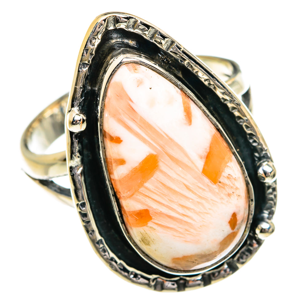 Scolecite Rings handcrafted by Ana Silver Co - RING80185