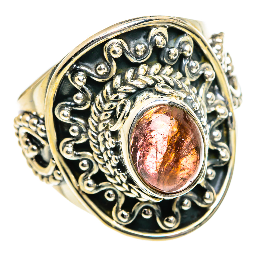 Pink Tourmaline Rings handcrafted by Ana Silver Co - RING80186