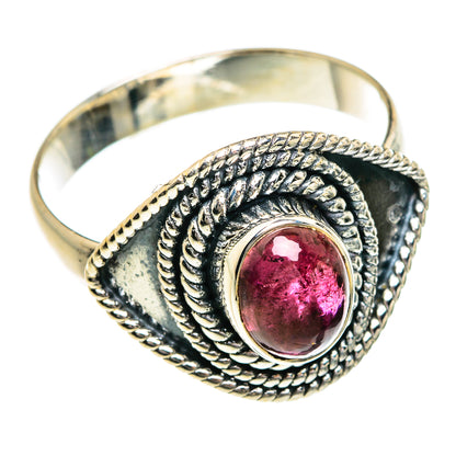 Pink Tourmaline Rings handcrafted by Ana Silver Co - RING80187