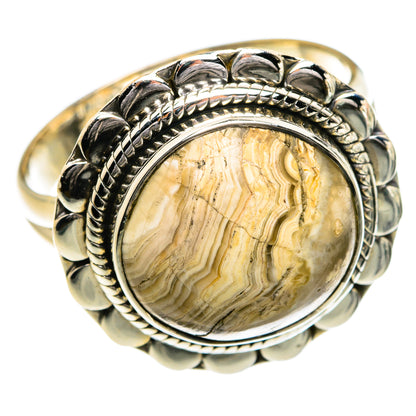 Laguna Lace Agate Rings handcrafted by Ana Silver Co - RING80192 - Photo 2