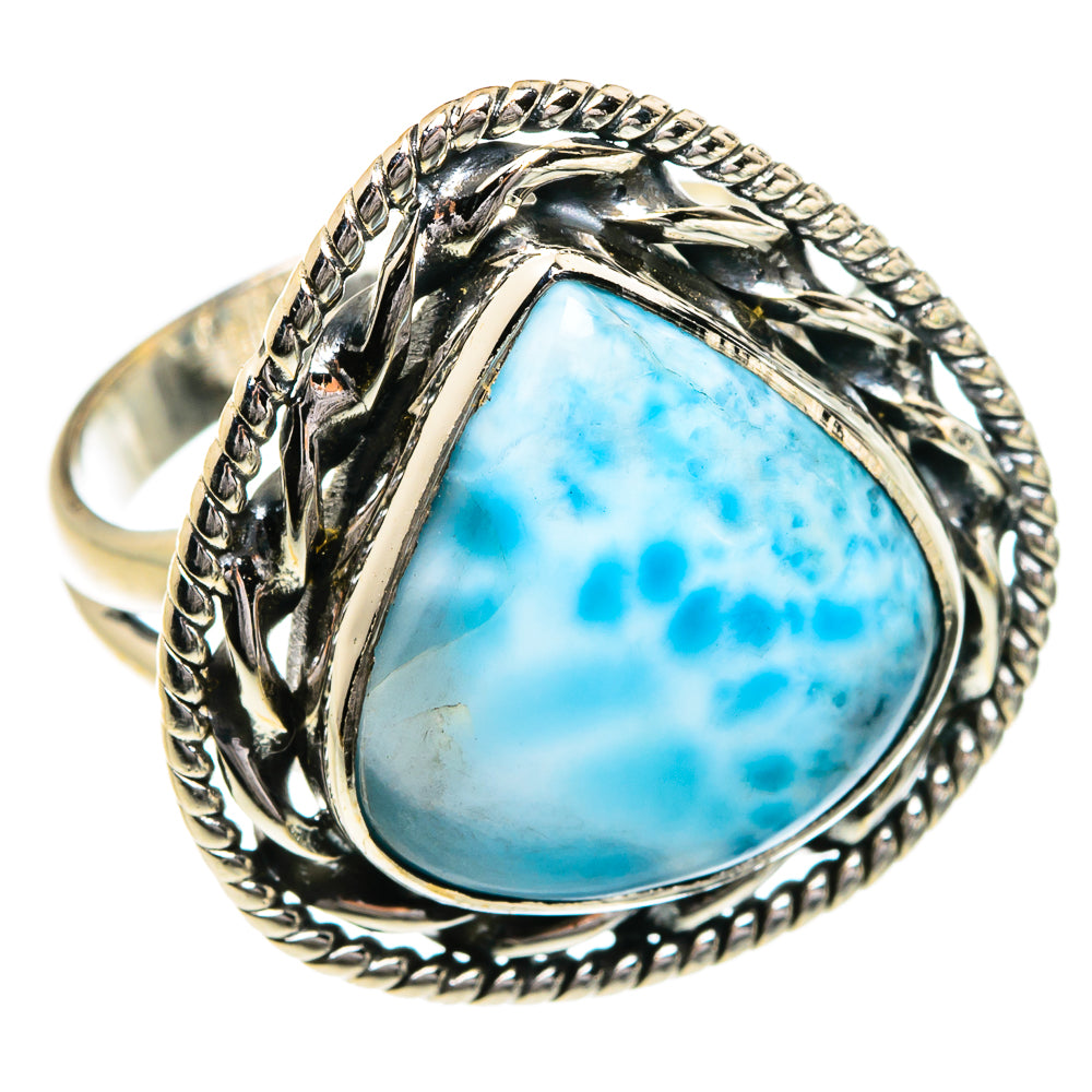 Larimar Rings handcrafted by Ana Silver Co - RING80201