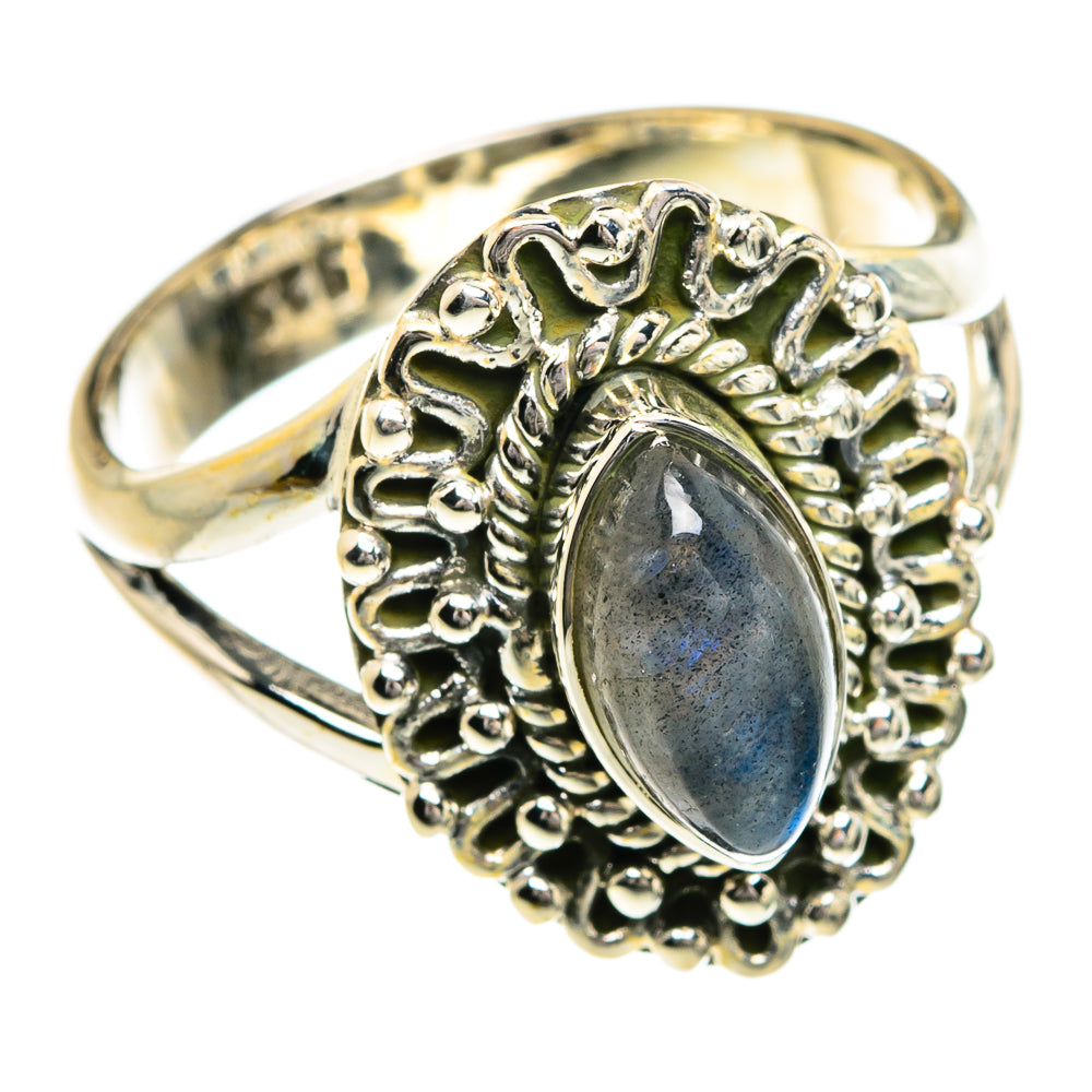 Labradorite Rings handcrafted by Ana Silver Co - RING80202