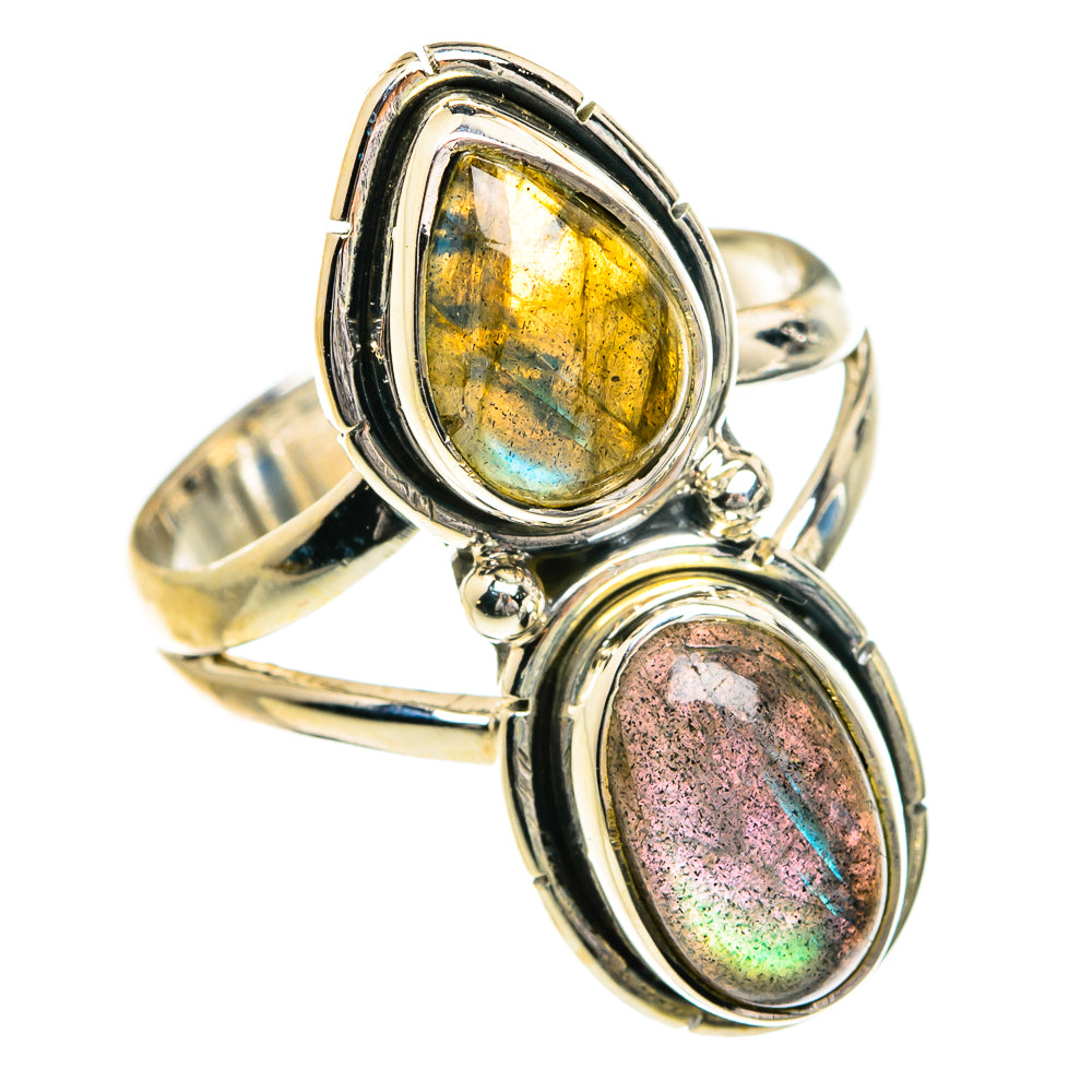 Labradorite Rings handcrafted by Ana Silver Co - RING80204
