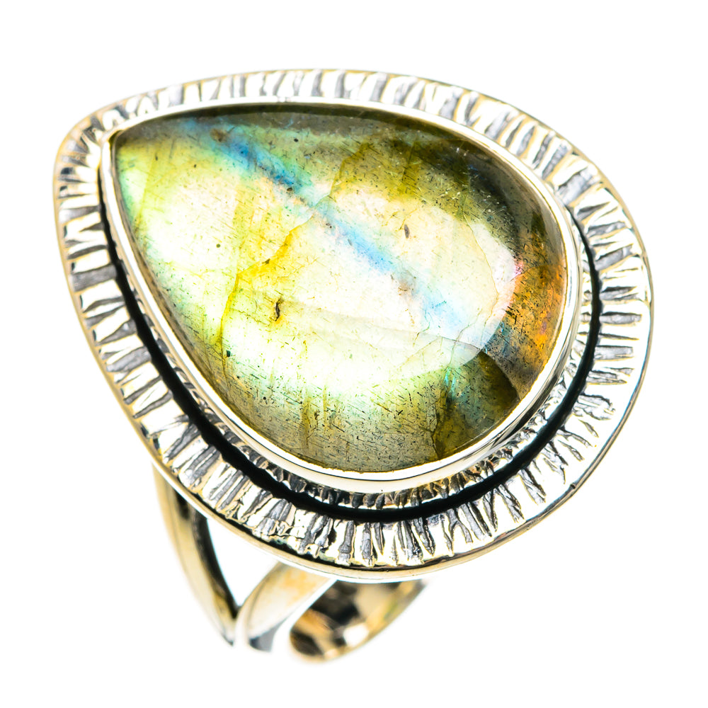 Labradorite Rings handcrafted by Ana Silver Co - RING80208
