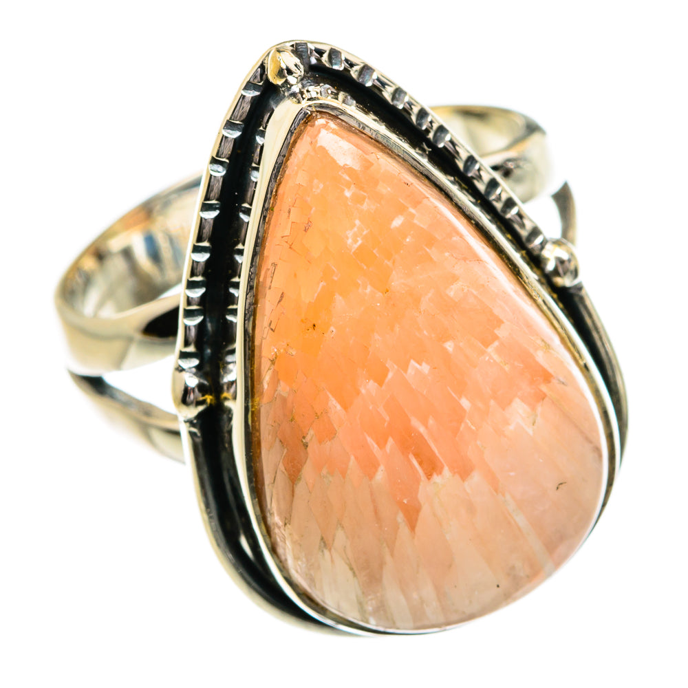 Scolecite Rings handcrafted by Ana Silver Co - RING80213