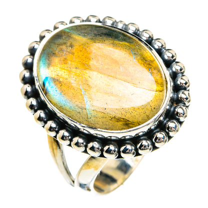 Labradorite Rings handcrafted by Ana Silver Co - RING80221