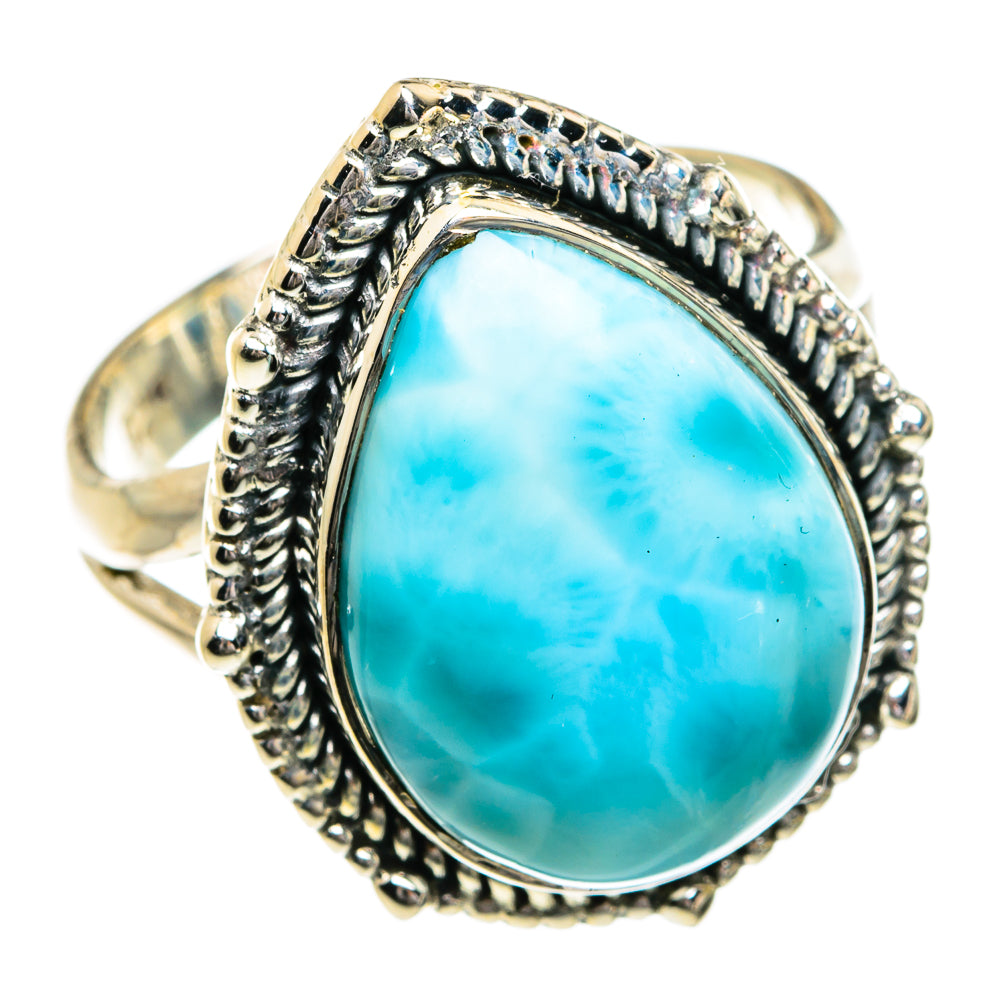 Larimar Rings handcrafted by Ana Silver Co - RING80224