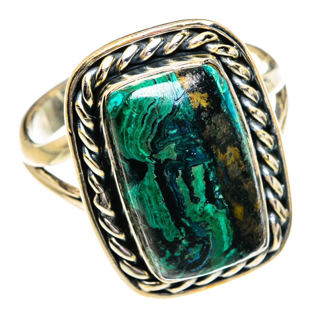 Chrysocolla Rings handcrafted by Ana Silver Co - RING80230