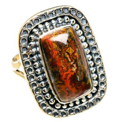 Moroccan Agate Rings handcrafted by Ana Silver Co - RING80231