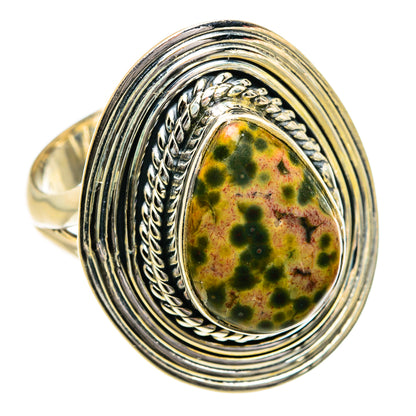 Ocean Jasper Rings handcrafted by Ana Silver Co - RING80232 - Photo 2