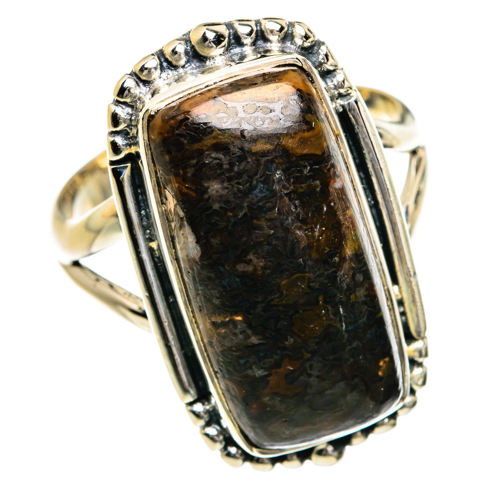 Dinosaur Bone Rings handcrafted by Ana Silver Co - RING80234