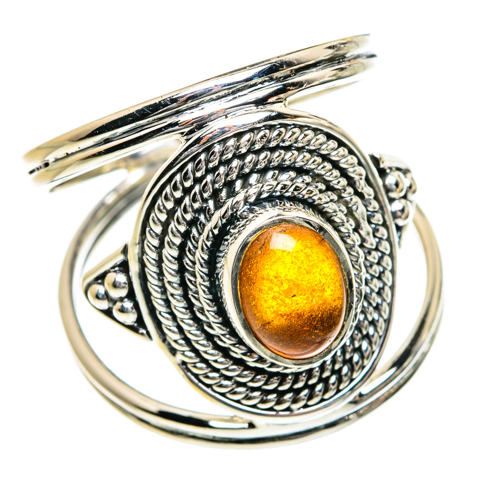 Baltic Amber Rings handcrafted by Ana Silver Co - RING80235