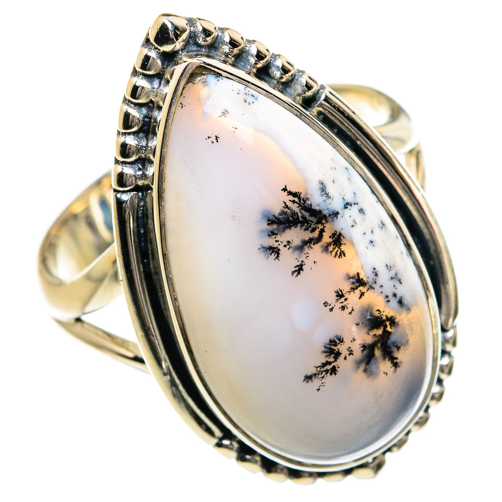 Dendritic Opal Rings handcrafted by Ana Silver Co - RING80239