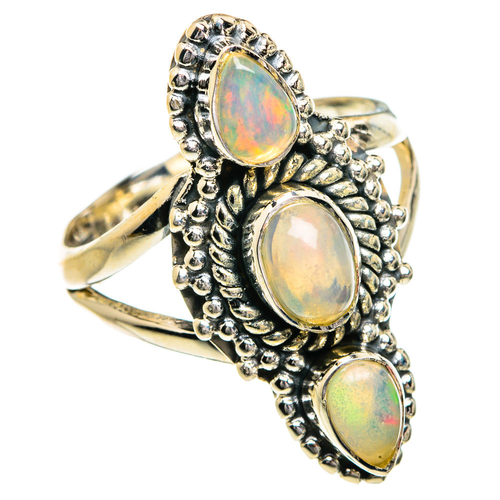 Ethiopian Opal Rings handcrafted by Ana Silver Co - RING80244