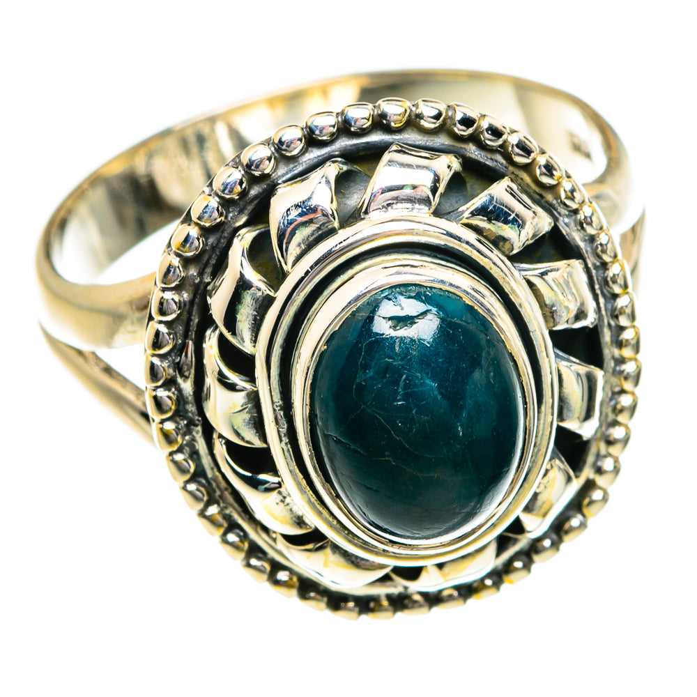 Chrysocolla Rings handcrafted by Ana Silver Co - RING80253 - Photo 2