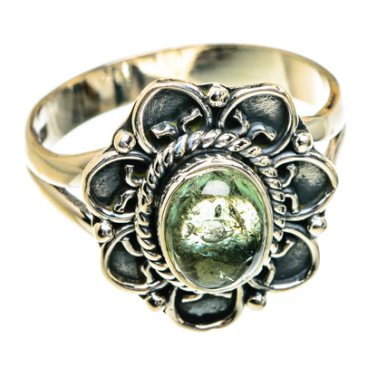 Green Tourmaline Rings handcrafted by Ana Silver Co - RING80254