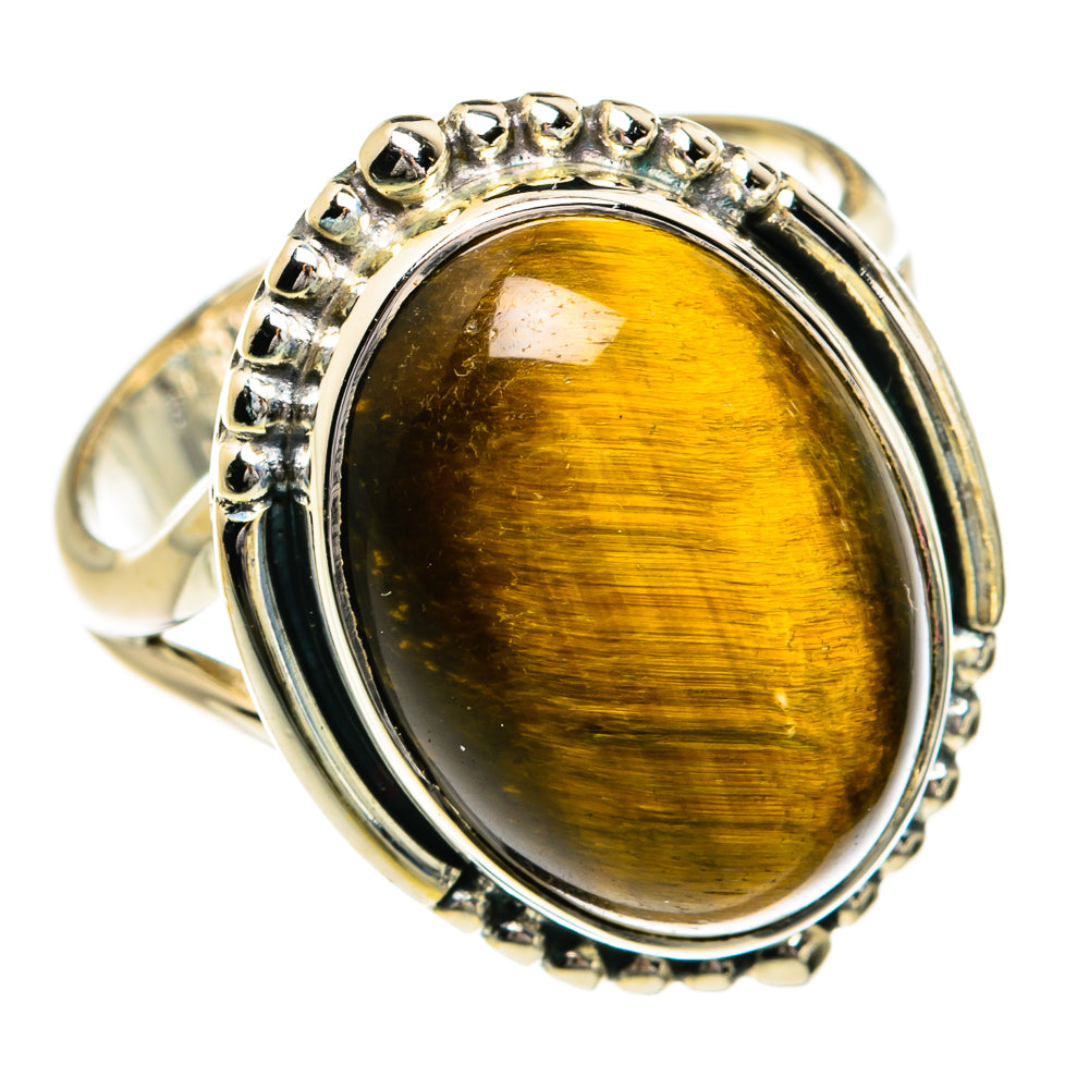 Tiger Eye Rings handcrafted by Ana Silver Co - RING80258
