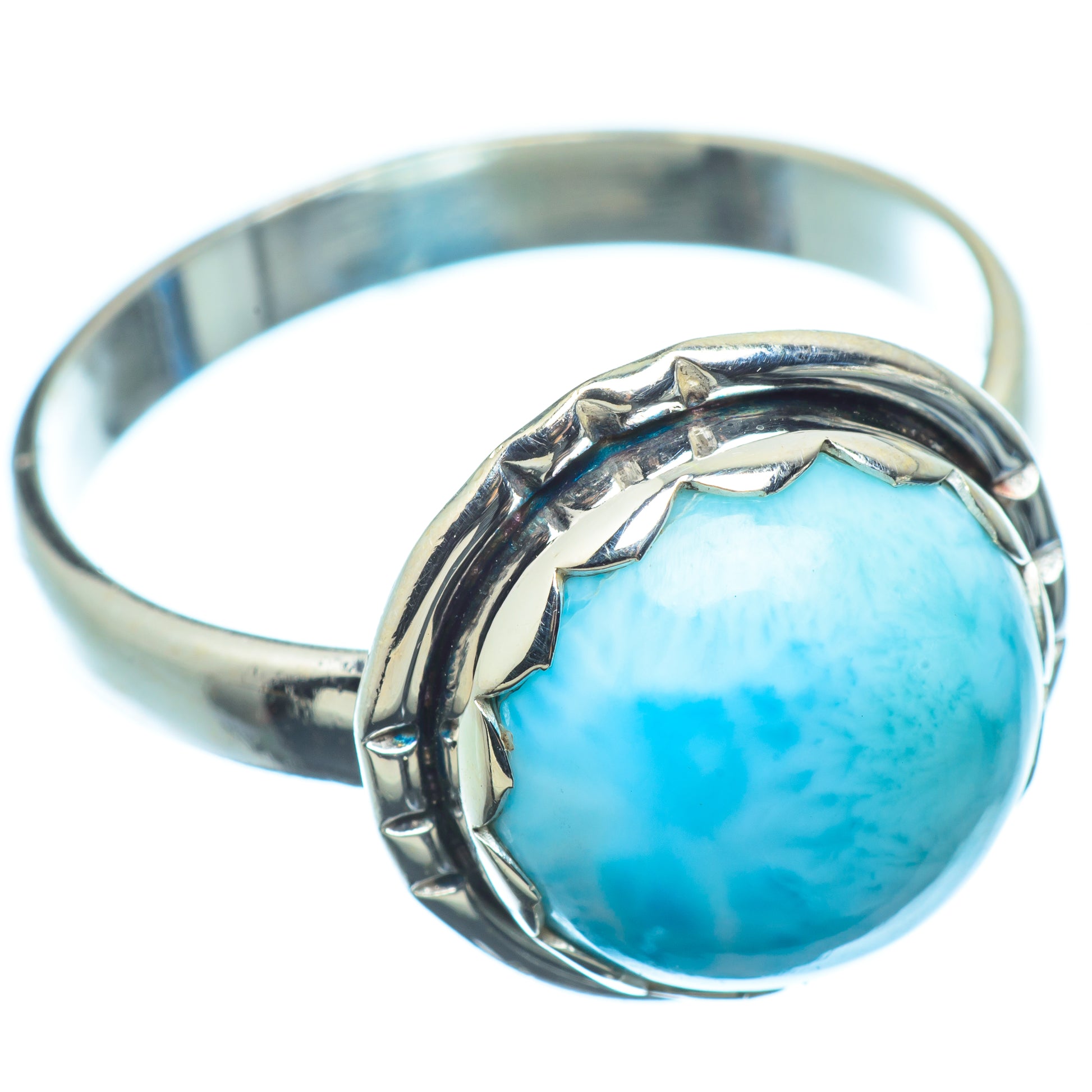 Larimar Rings handcrafted by Ana Silver Co - RING8026