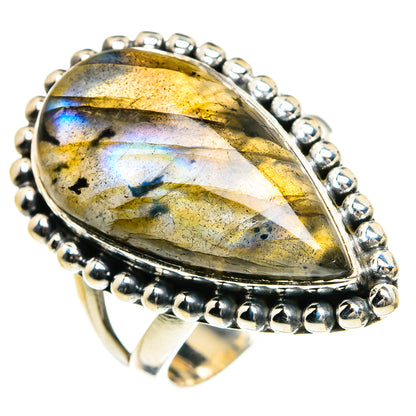 Labradorite Rings handcrafted by Ana Silver Co - RING80271