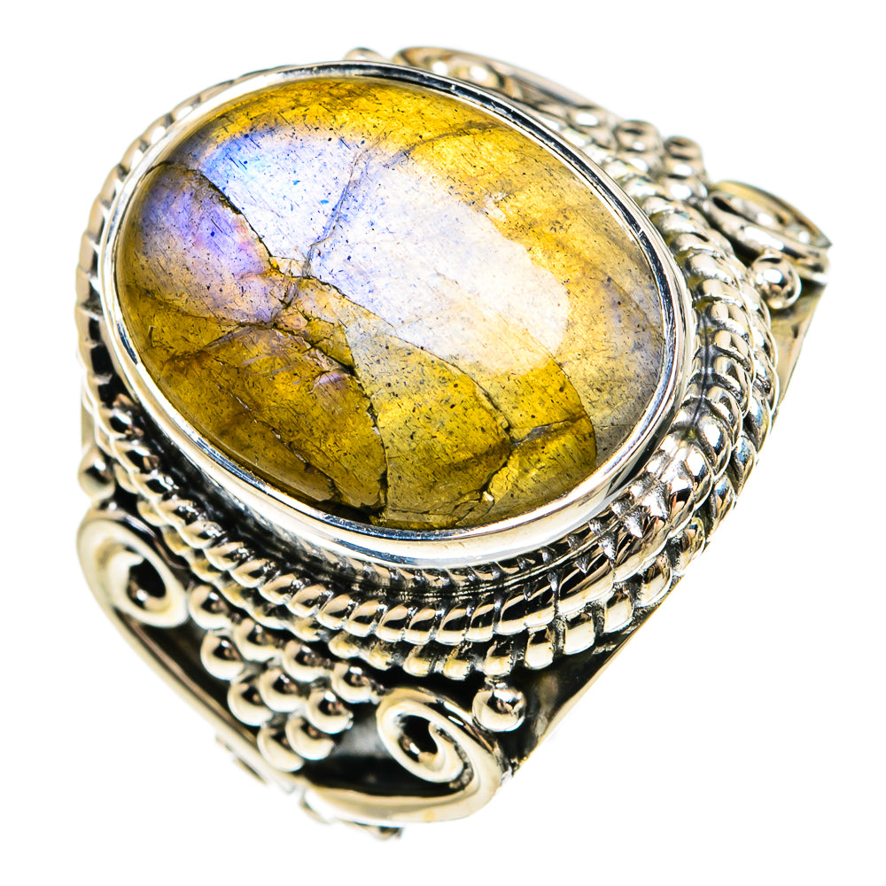 Labradorite Rings handcrafted by Ana Silver Co - RING80273
