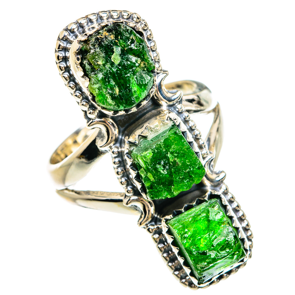 Chrome Diopside Rings handcrafted by Ana Silver Co - RING80280