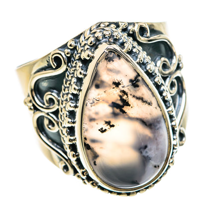 Dendritic Opal Rings handcrafted by Ana Silver Co - RING80297