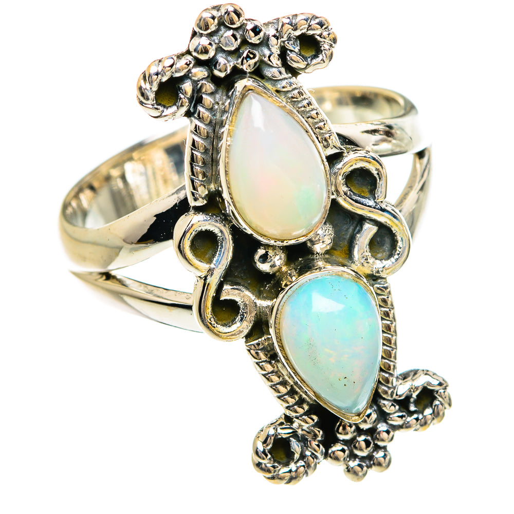 Ethiopian Opal Rings handcrafted by Ana Silver Co - RING80299