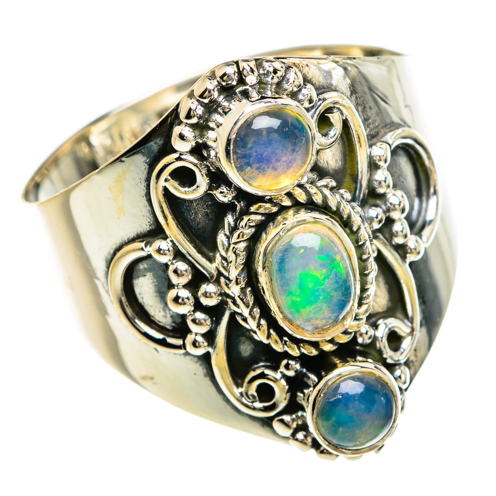 Ethiopian Opal Rings handcrafted by Ana Silver Co - RING80300