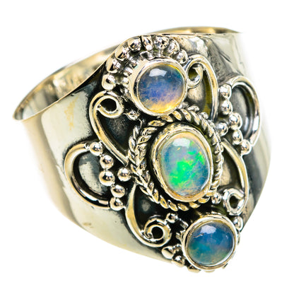 Ethiopian Opal Rings handcrafted by Ana Silver Co - RING80300