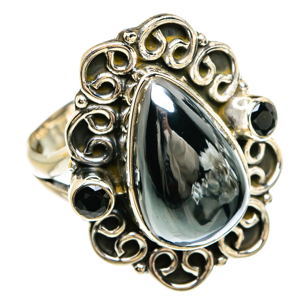 Hematite Rings handcrafted by Ana Silver Co - RING80301