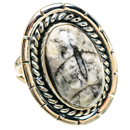 Orthoceras Fossil Rings handcrafted by Ana Silver Co - RING80302 - Photo 2