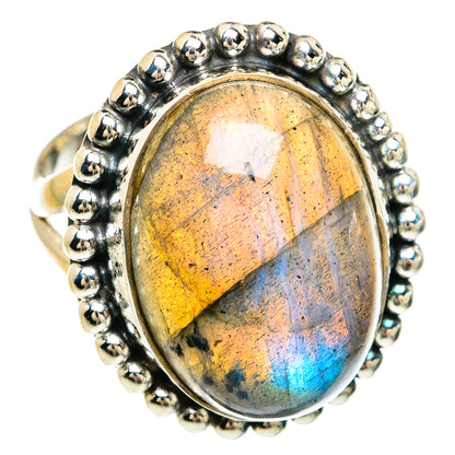 Labradorite Rings handcrafted by Ana Silver Co - RING80305