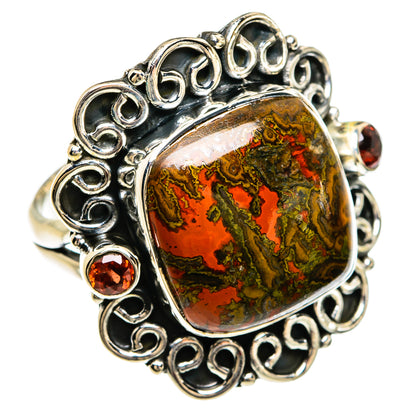 Moroccan Agate Rings handcrafted by Ana Silver Co - RING80315