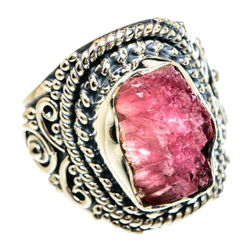 Pink Tourmaline Rings handcrafted by Ana Silver Co - RING80321