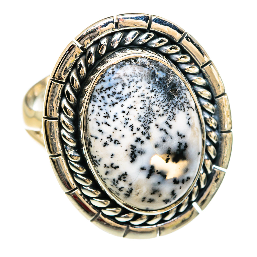 Dendritic Opal Rings handcrafted by Ana Silver Co - RING80328