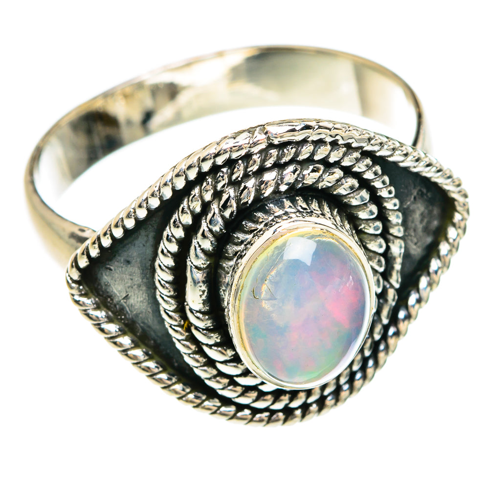 Ethiopian Opal Rings handcrafted by Ana Silver Co - RING80329