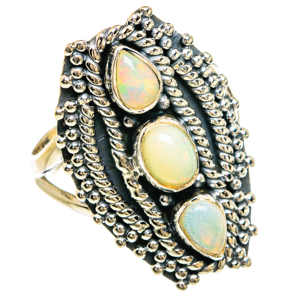 Ethiopian Opal Rings handcrafted by Ana Silver Co - RING80330