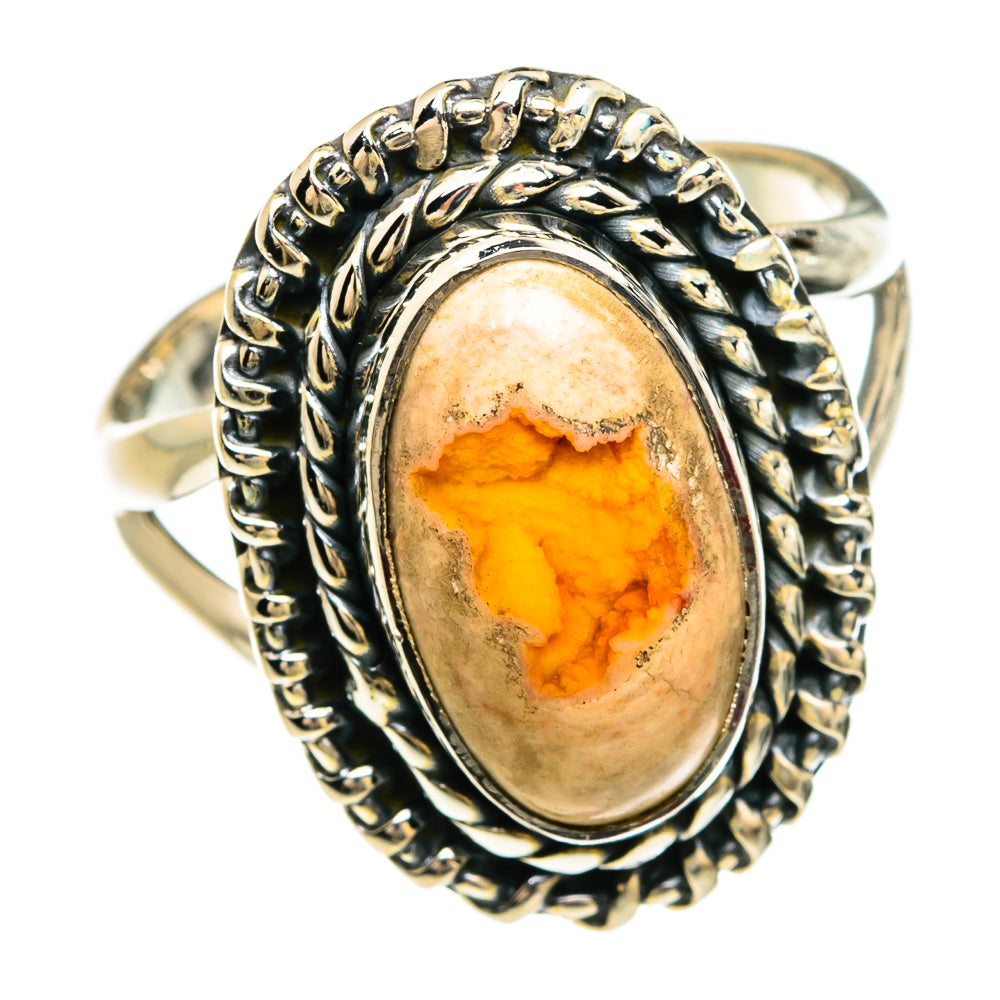 Mexican Fire Opal Rings handcrafted by Ana Silver Co - RING80356