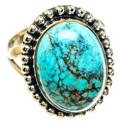 Tibetan Turquoise Rings handcrafted by Ana Silver Co - RING80360