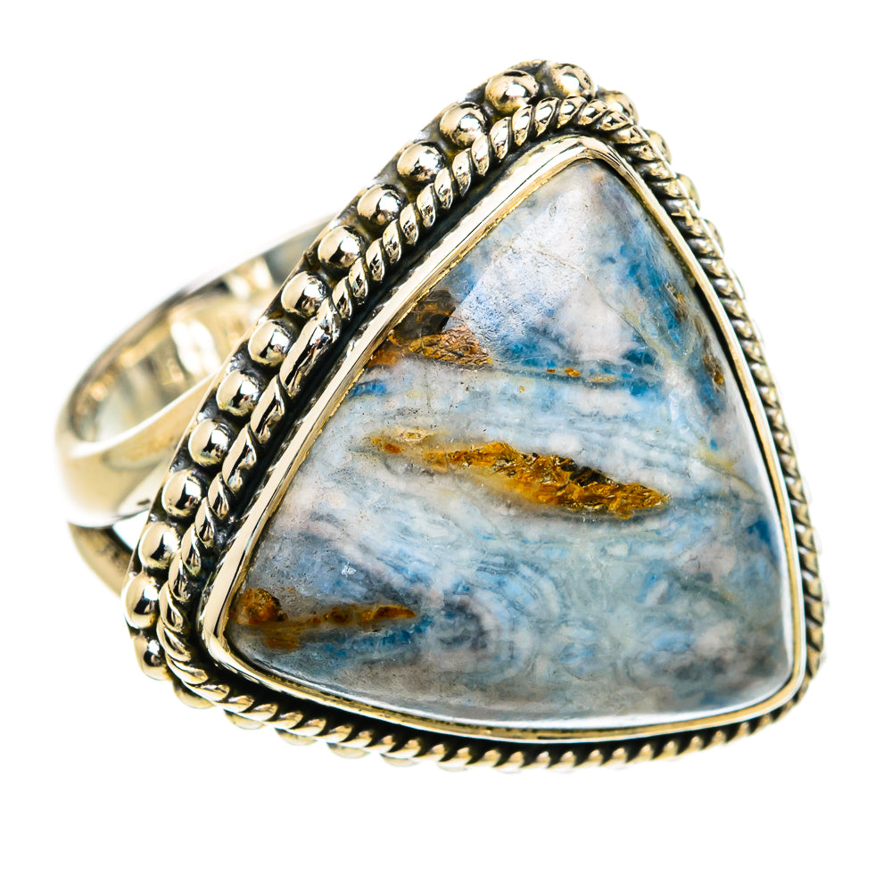 Blue Scheelite Rings handcrafted by Ana Silver Co - RING80365