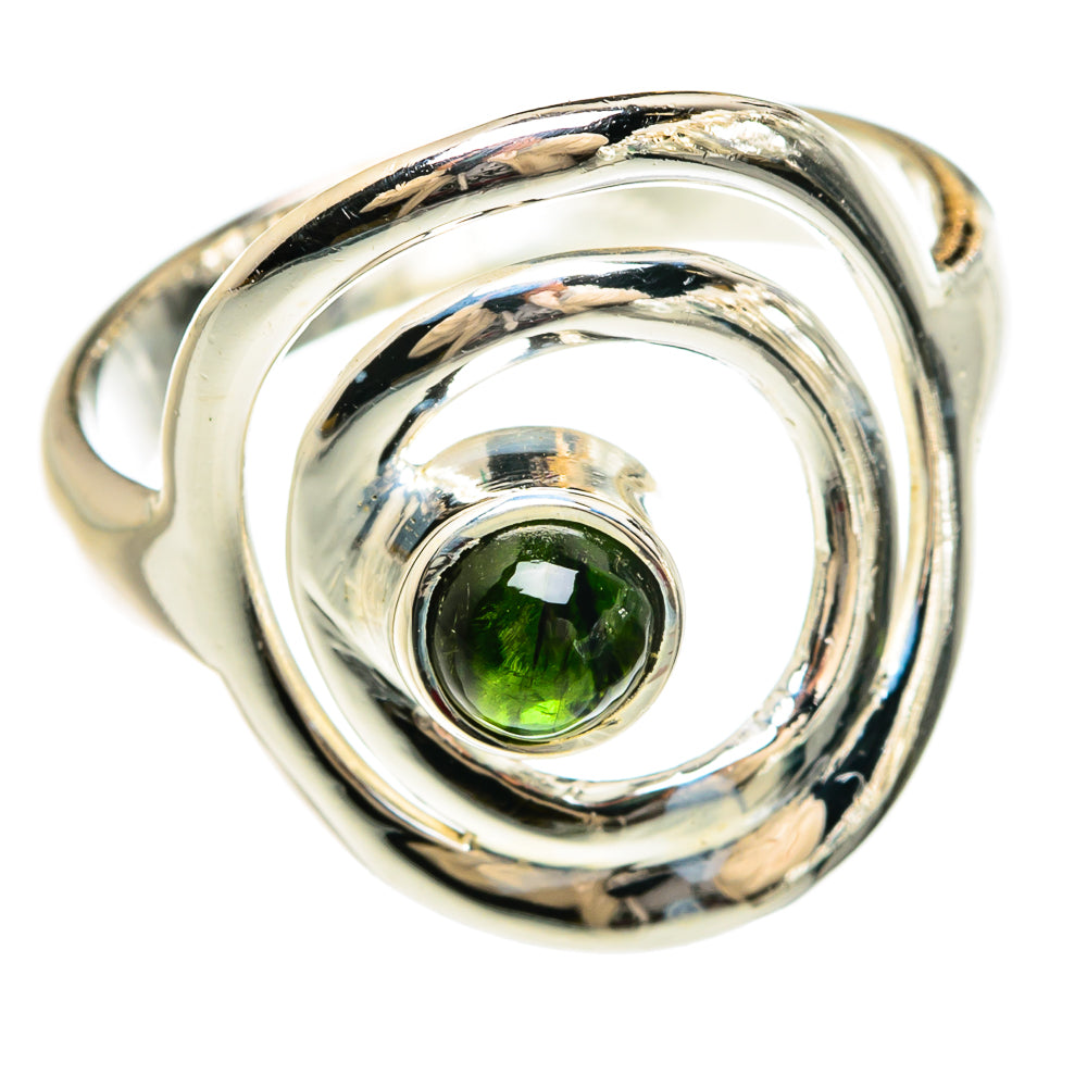 Green Tourmaline Rings handcrafted by Ana Silver Co - RING80366
