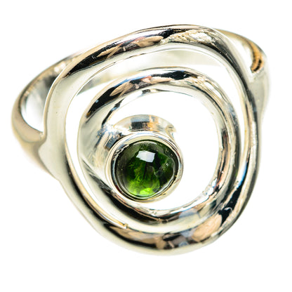 Green Tourmaline Rings handcrafted by Ana Silver Co - RING80366
