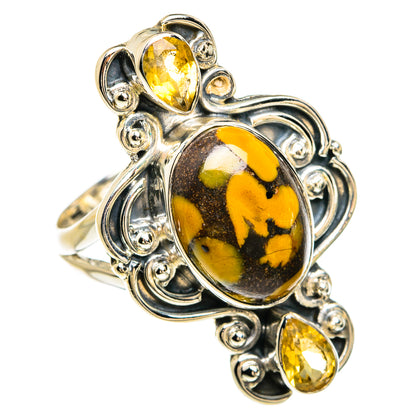 Peanut Wood Jasper Rings handcrafted by Ana Silver Co - RING80370