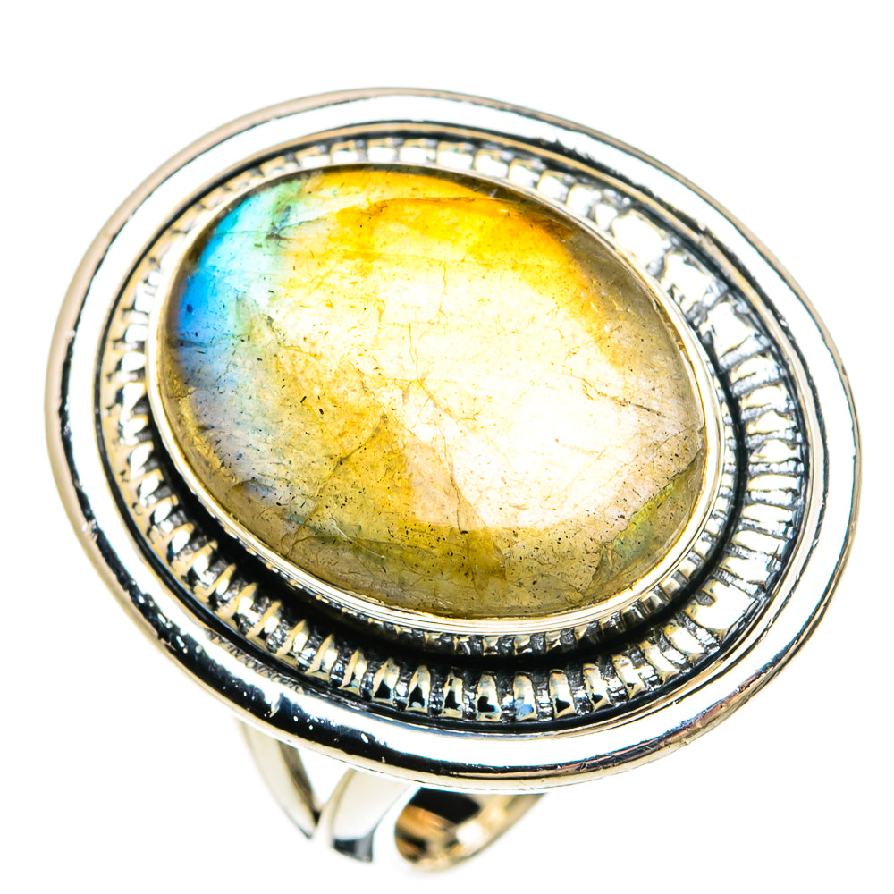 Labradorite Rings handcrafted by Ana Silver Co - RING80371
