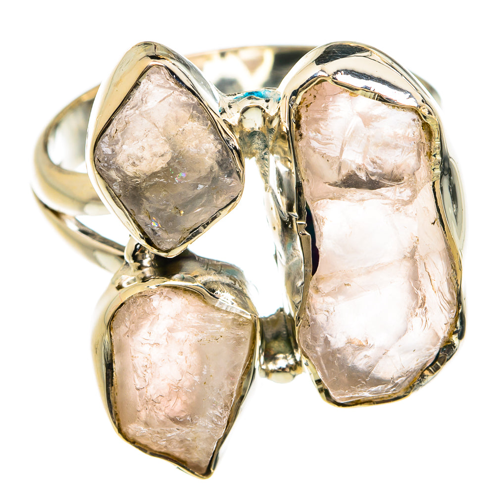 Rose Quartz Rings handcrafted by Ana Silver Co - RING80375