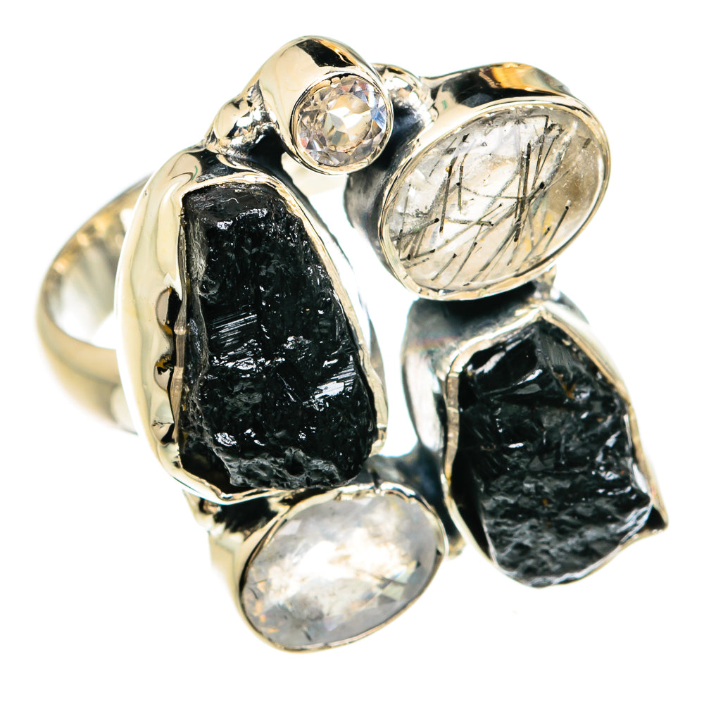 Black Tourmaline Rings handcrafted by Ana Silver Co - RING80379