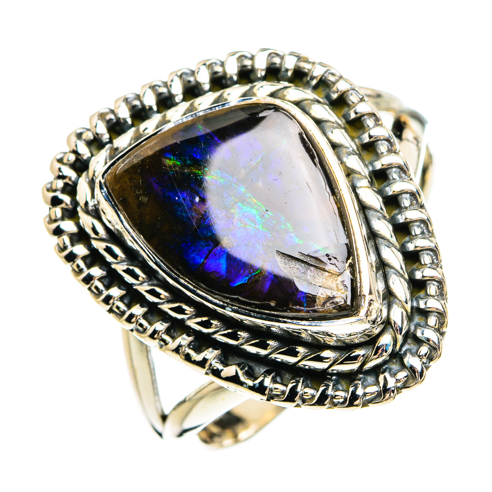 Ammolite Rings handcrafted by Ana Silver Co - RING80383