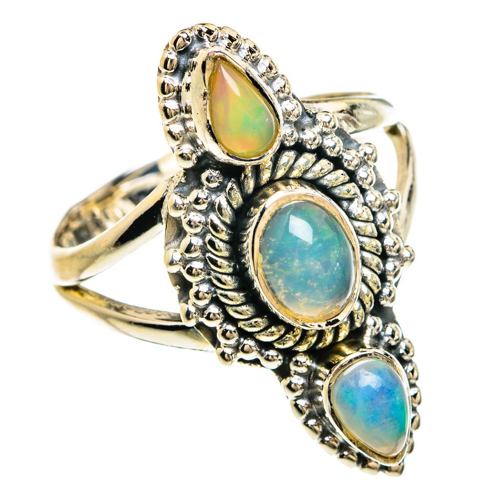 Ethiopian Opal Rings handcrafted by Ana Silver Co - RING80385