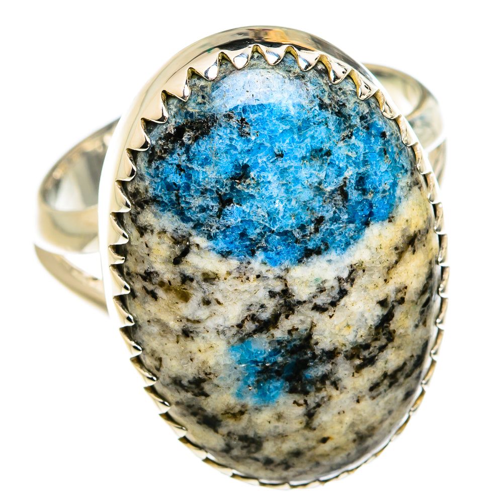 K2 Blue Azurite Rings handcrafted by Ana Silver Co - RING80389 - Photo 2